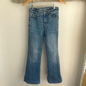 Super hi-rise flare jeans